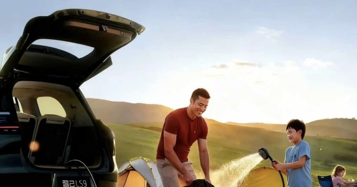 27-inch 5K screen, built-in outdoor shower! This car is a mobile hotel, 8000 units were sold in 30 minutes