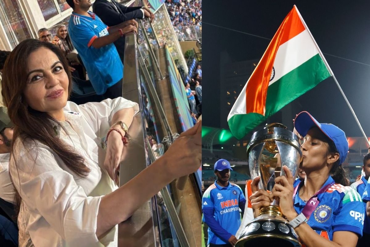 पूरे देश को लड़कियों पर गर्व है ...ऐतिहासिक लम्हों की साक्षी बनीं नीता अंबानी