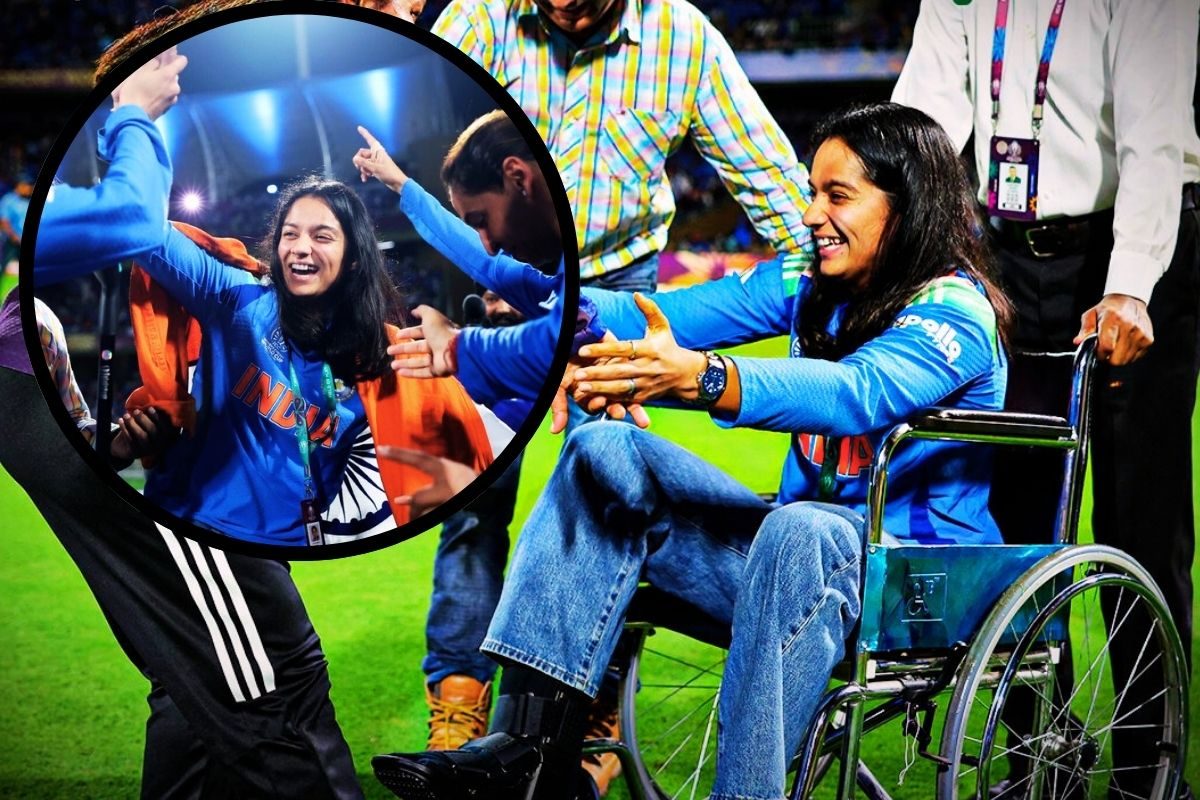 टूटी टांग, वर्ल्ड कप से हुईं बाहर, व्हीलचेयर पर जीत जश्न मनाने आईं प्रतिका