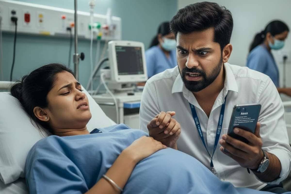 अस्‍पताल में करना क्या है प्रसव पीड़ा में पत्‍नी बॉस का आदेश सुन शख्‍स हैरान