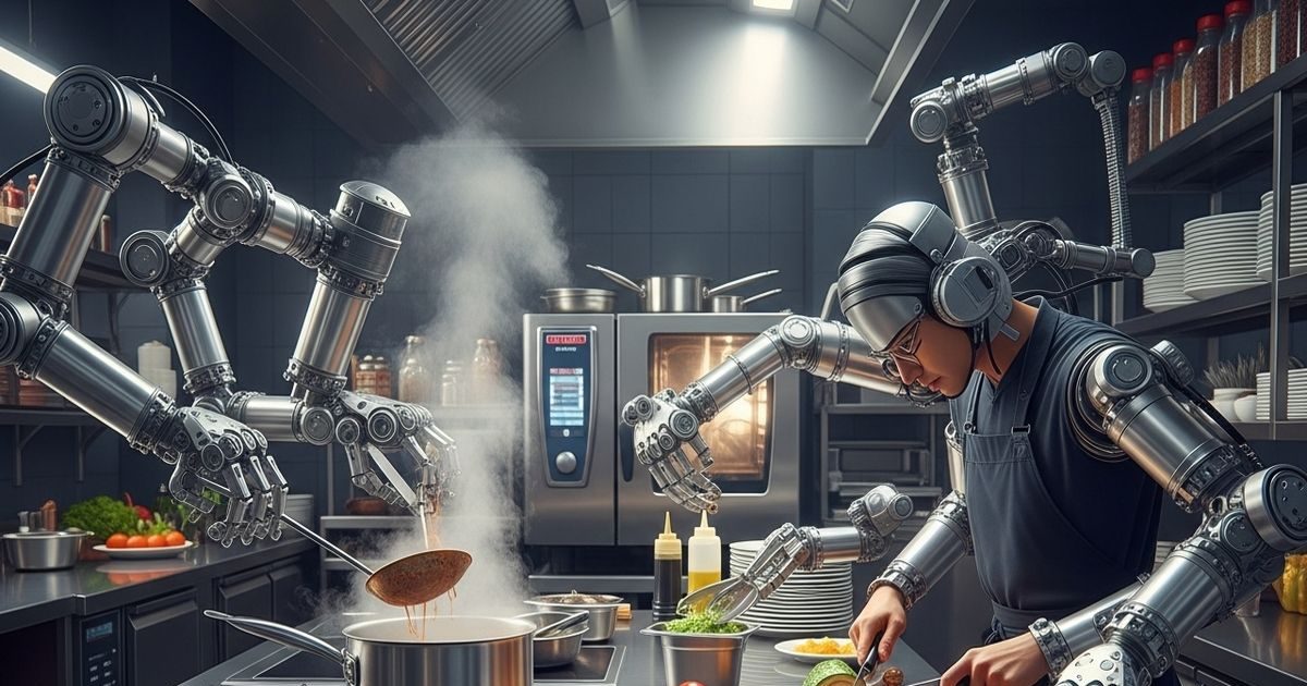 Tach – circus ca1 ai robotic can handle restaurant alone cook dishes wash utensils food portion-सिर्फ एक रोबोट संभालता है पूरा रेस्टोरेंट, लेता है ऑर्डर, खुद पकाता है खाना, धो डालता है सारे बर्तन भी