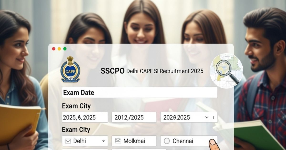 Capf Si Pop Command SSC: दिल्ली पुलिस-CAPF SI और JE भर्ती 2025: उम्मीदवार खुद चुन सकेंगे ...