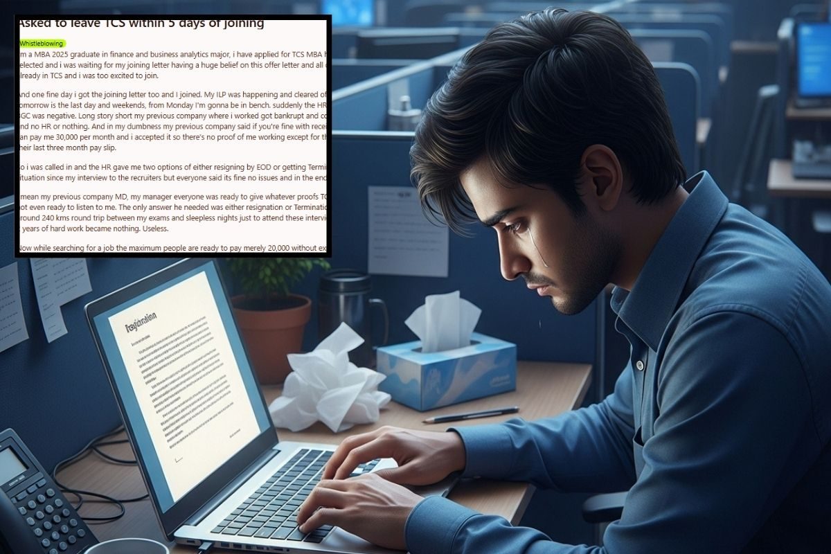 सिर्फ 5 दिन में चली गई नौकरी HR ने मांगा इस्तीफा बैकग्राउंड चेक में किया फेल