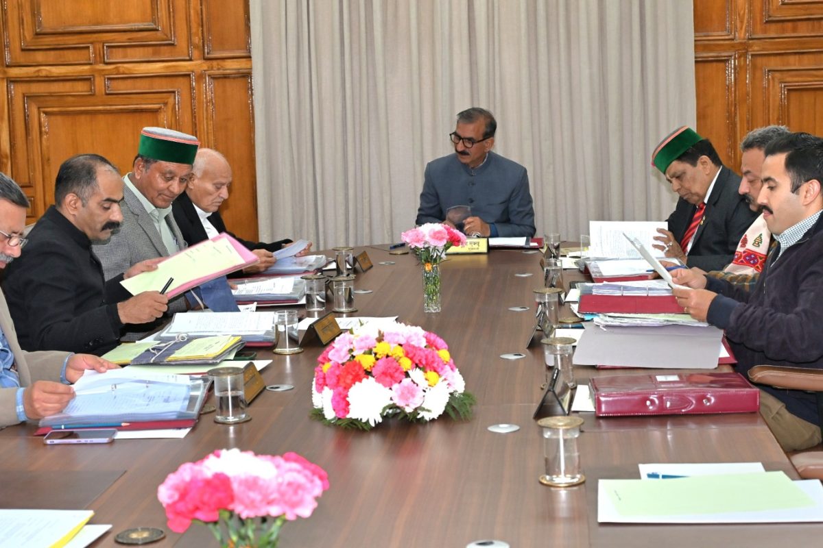 कैबिनेट मीटिंगः 1000 रोगी मित्रों की भर्ती करेगी सुक्खू सरकार