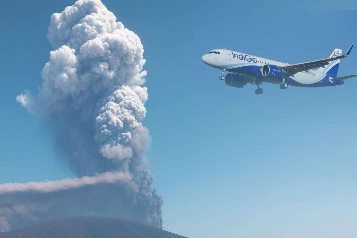 10000 साल बाद फटा ज्वालामुखी दिल्ली से कन्नूर तक उड़ानें रद्द DGCA अलर्ट
