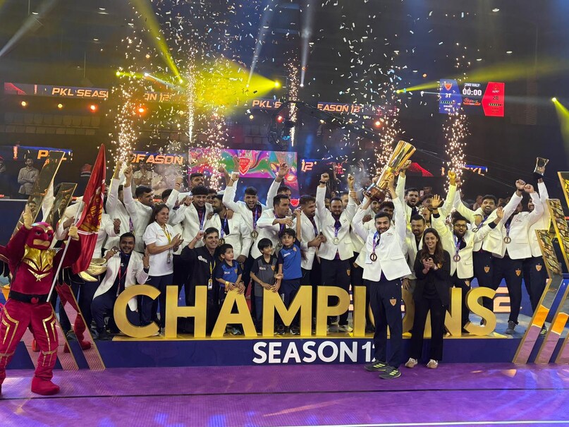 Dabang Delhi KC, Dabang Delhi KC prize money, Dabang Delhi KC got 3 crore, Dabang Delhi KC beat Puneri pultan in final, Pro Kabaddi league, PKL 2025, Dabang Delhi beat Puneri pultan in final, दबंग दिल्ली केसी, दबंग दिल्ली को मिली को 3 करोड़, पीकेएल प्राइज मनी 