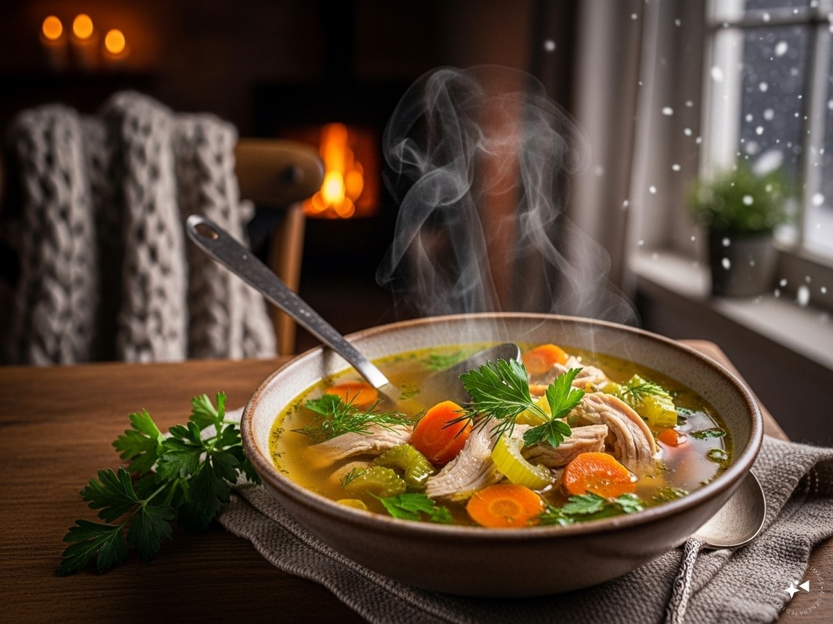 How to make chicken soup recipe । सर्दियों में टेस्टी और हेल्दी चिकन सूप  बनाने की आसान रेसिपी - News18 हिंदी