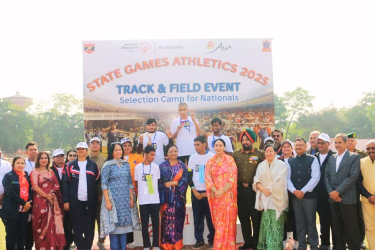 स्टेट गेम्स स्पेशल एथलेटिक्स 2025 जयपुर मिलिट्री स्टेशन बना उम्मीदों का मैदान