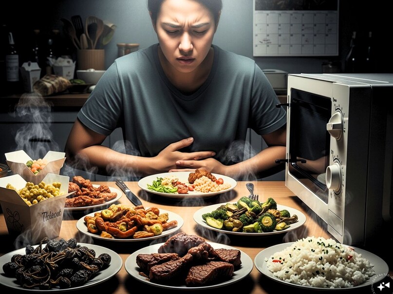 बीमारियों को दावत है बार-बार गर्म किया भोजन, यहां समझें. (AI) बीमारियों को दावत है बार-बार गर्म किया भोजन, यहां समझें. (AI)