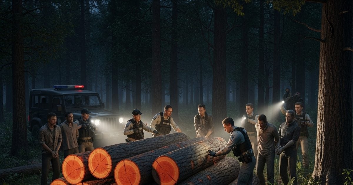 20 लाल चंदन के लट्ठे, 9 गिरफ्तार, 'पुष्पा' गैंग का सिंडिकेट ध्वस्त