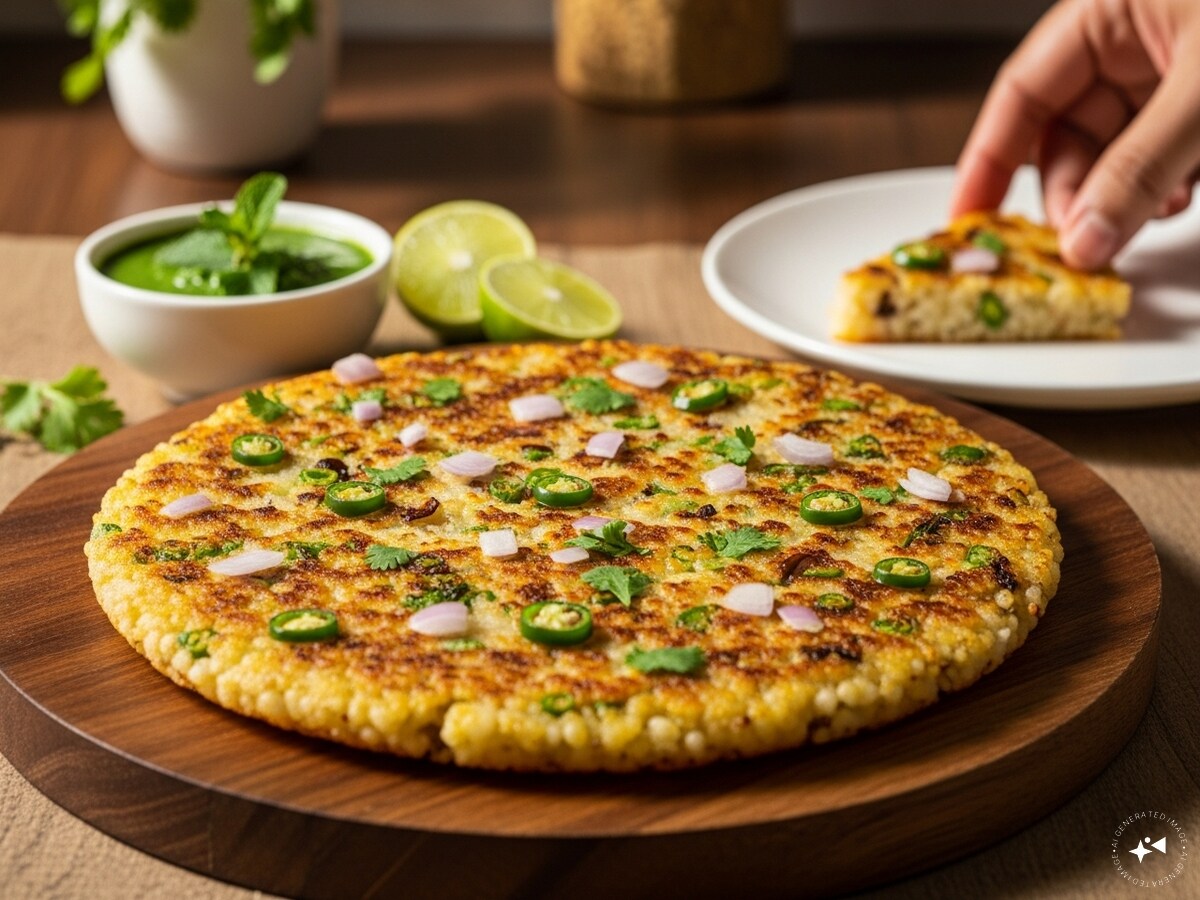 Sabudana Onion Chilla Recipe