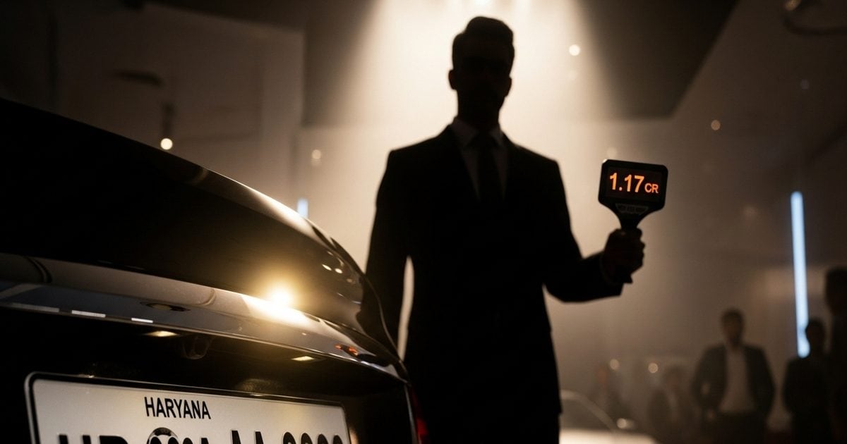 Bidding starting from ₹50,000 crossed ₹1 crore, becoming the most expensive number plate in the country