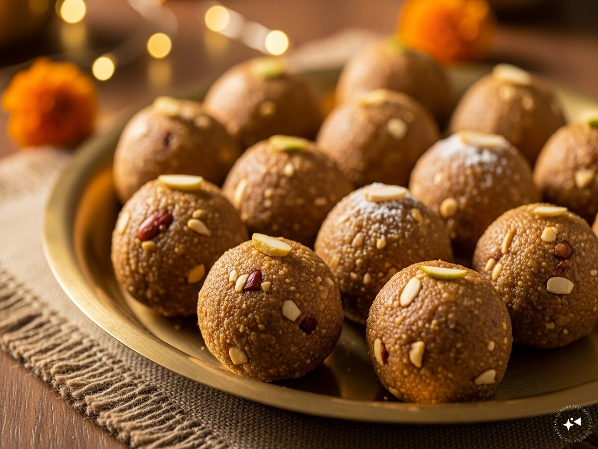 Moongfali Khoya Ladoo Recipe