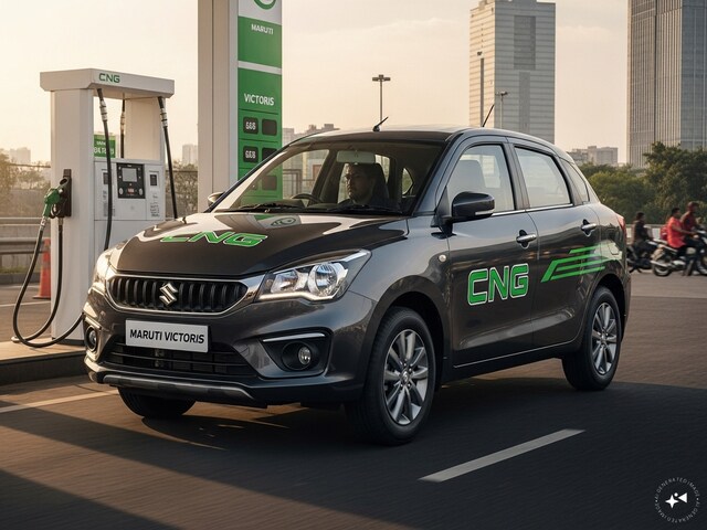 What will be the monthly EMI for buying Victoris CNG with a down payment of Rs 2 lakh?