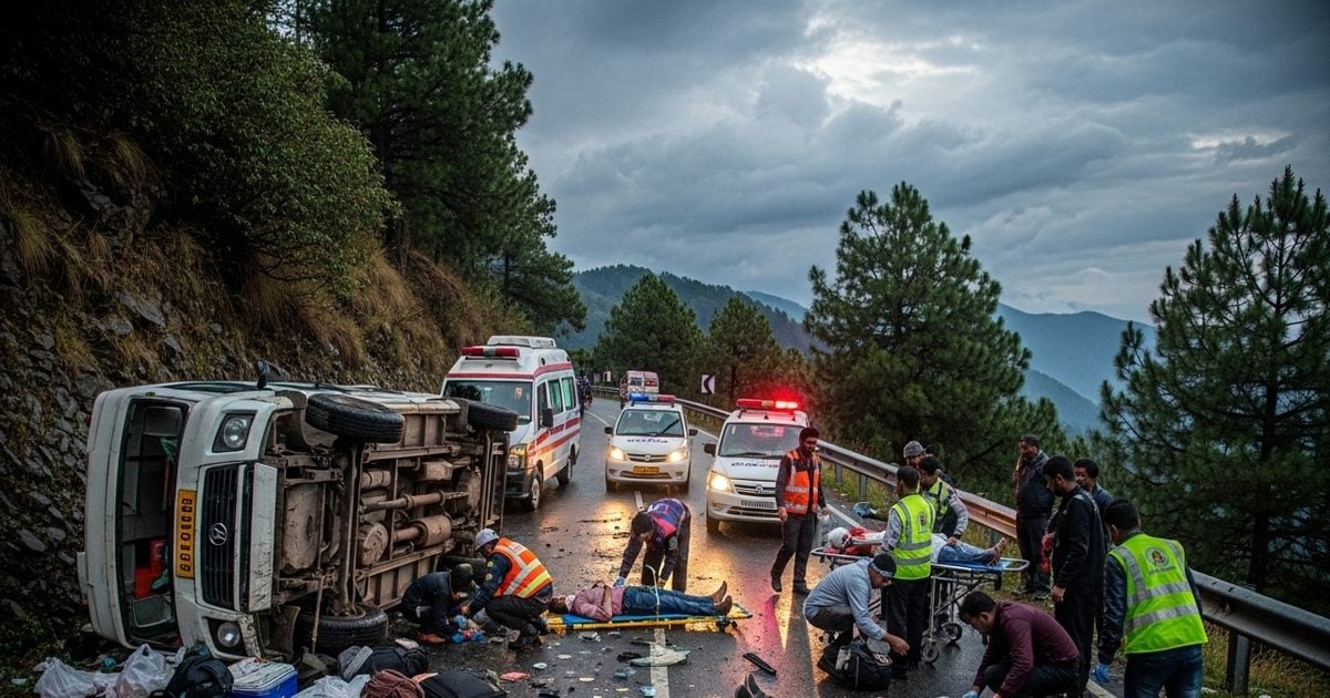 शिमला में दर्दनाक सड़क हादसा: ट्रैवलर पलटने से 29 घायल, 16 की हालत गंभीर