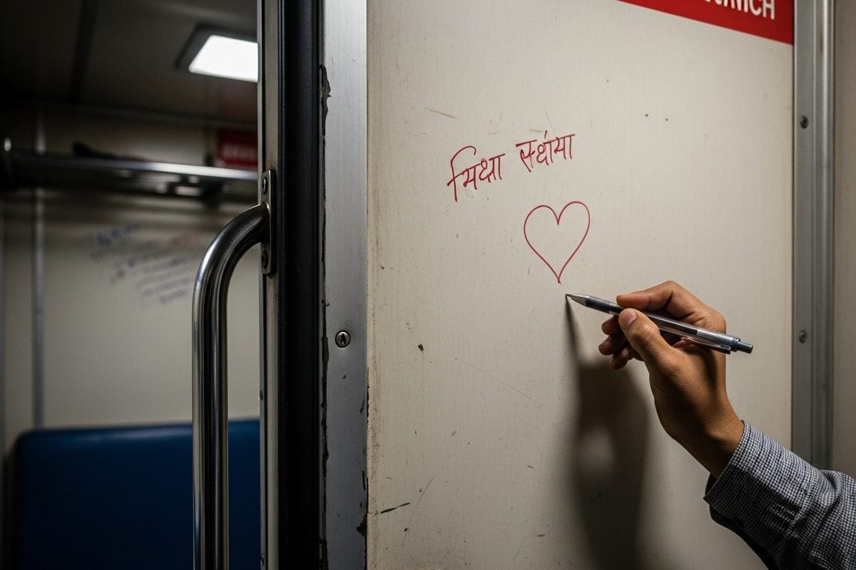 ट्रेन के टायलेट में प्‍यार का इजहार करने वालों सावधान! रेलवे घर तक खोज लेगा