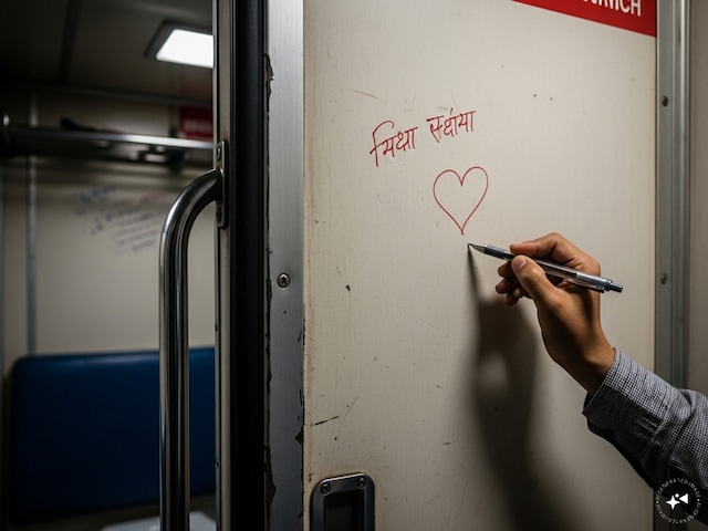 ट्रेन के टायलेट में प्‍यार का इजहार करने वालों सावधान! रेलवे घर तक खोज लेगा