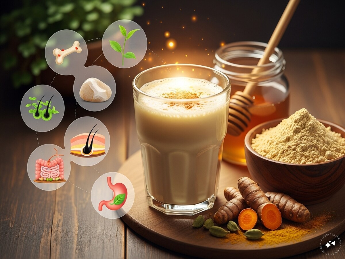 Besan Milk Benefits,