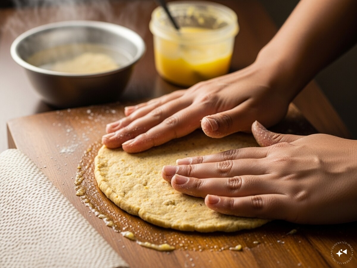 Corn flour roti tips