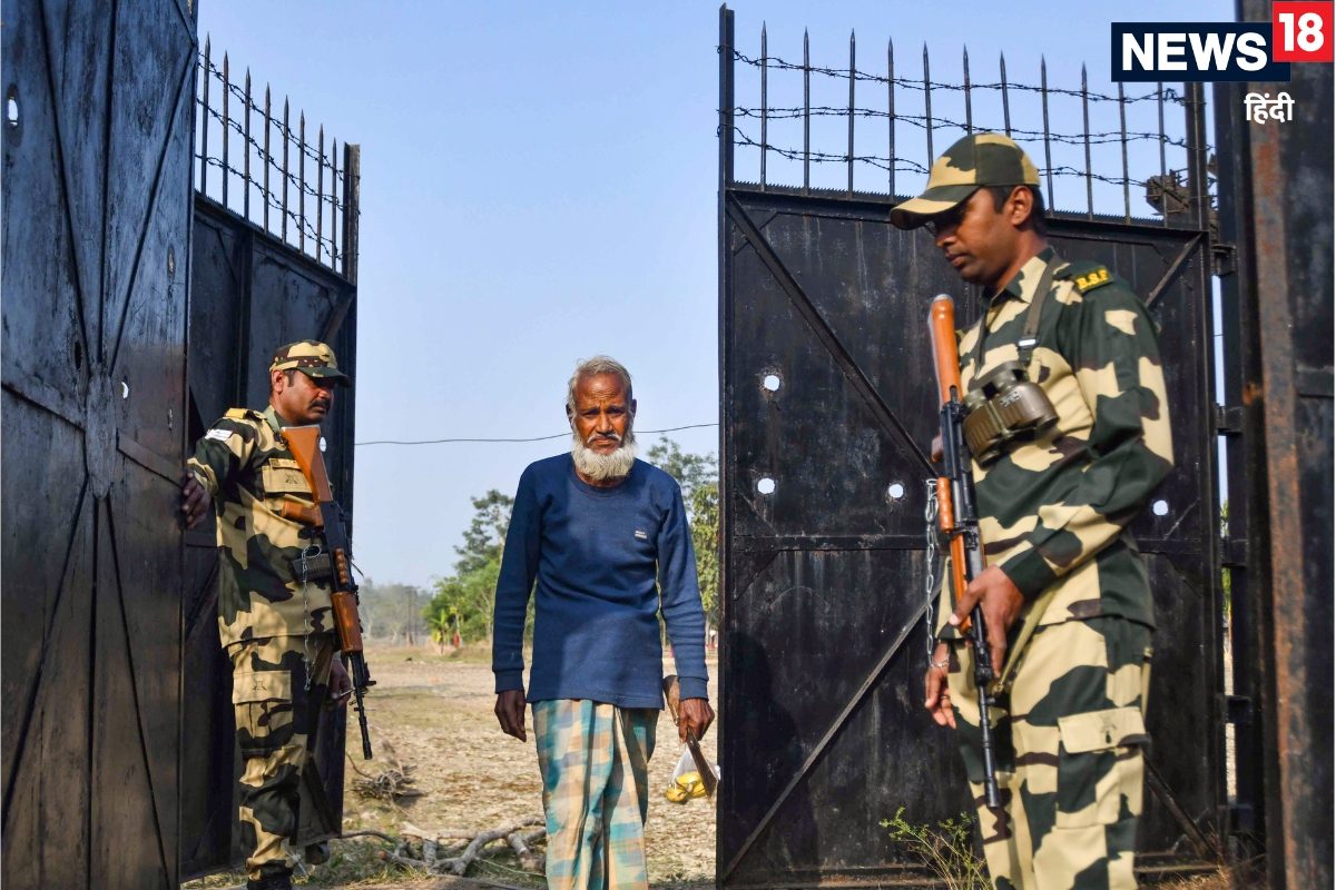 मुस्‍तैदी से तैनात थे BSF जवान तभी सैकड़ों लोगों का दिखा जत्‍था मची खलबली