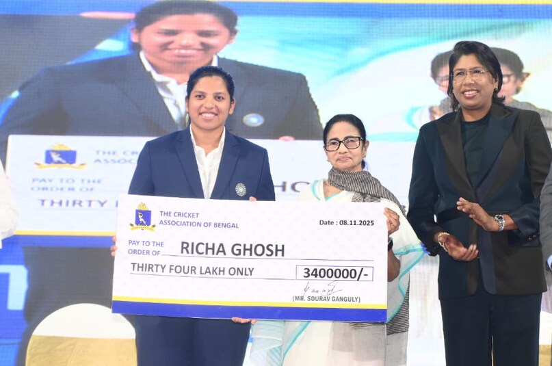 Richa Ghosh, Richa Ghosh DSP, Richa Ghosh Deputy Supritendent of Police, DSP Rich Ghosh, Richa Ghosh world champion, Sourav ganguly, ऋचा घोष, डीएसपी ऋचा घोष 