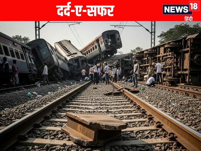 106KM की स्‍पीड से दौड़ रही थी ट्रेन, तभी कोच का लोहा बना काल और बिछीं लाशें