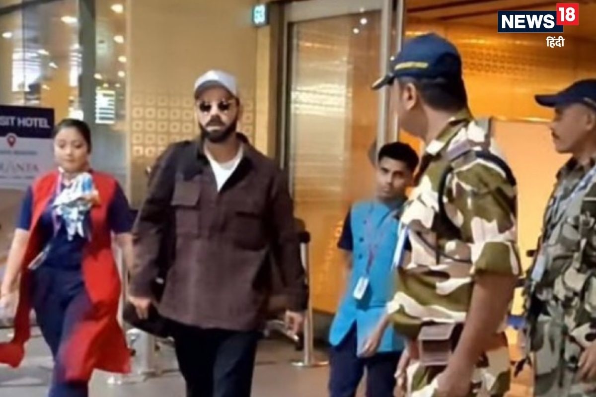 VIDEO: बैगी ब्राउन शर्ट, आंखों पर काला चश्मा... लंदन से भारत लौटे विराट कोहली