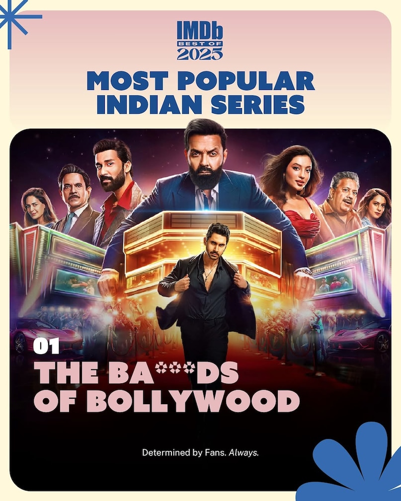 The Ba*ds of Bollywood (Netflix): Directed by Aryan Khan, this gritty satire dives into the underbelly of the Hindi film industry, exploring ambition, betrayal, and survival. With sharp writing and bold performances, the series quickly became a global sensation. Cast includes newcomers alongside industry veterans, with Khan’s direction earning widespread acclaim.