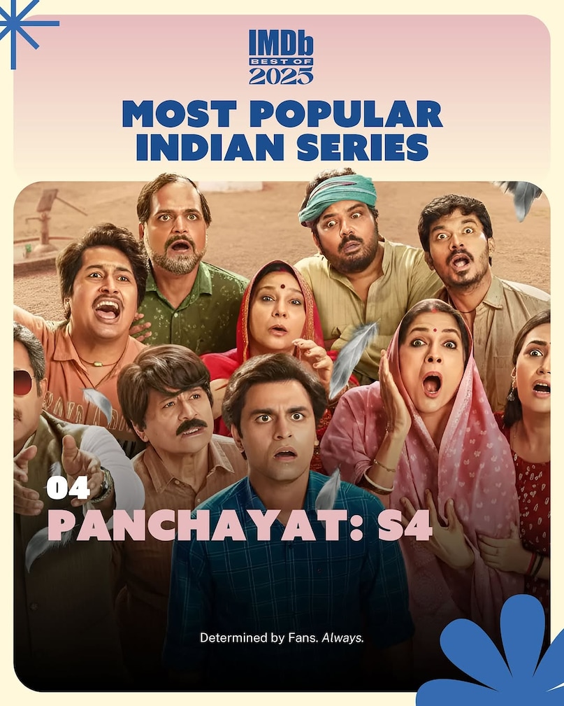 Panchayat Season 4 (Prime Video): The beloved comedy‑drama continues to follow Abhishek Tripathi (Jitendra Kumar) as he navigates rural politics and personal growth in the village of Phulera. With heartfelt humor and sharp writing, Season 4 cements the show’s place as a fan favorite.