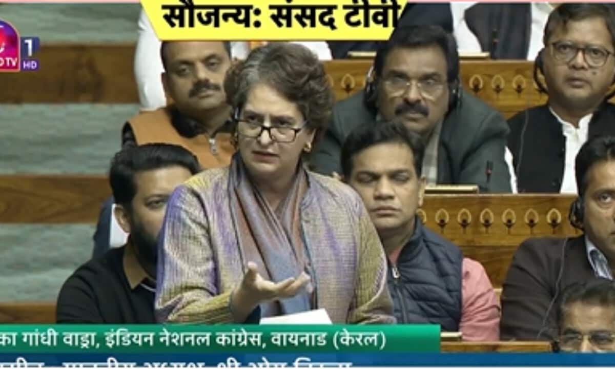 VB-G RAM G बिल  पर प्रियंका गांधी ने संसद में उठाया बड़ा मुद्दा