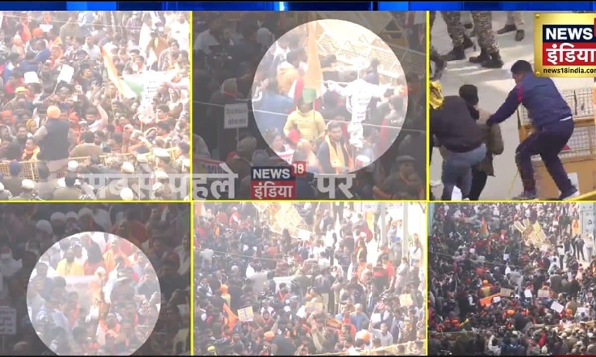 हजारों की भीड़ हाथों में पोस्टर दिल्ली में कैसे मांगा जा रहा बांग्लादेश के जुल्म का इलाज देखें वीडियो