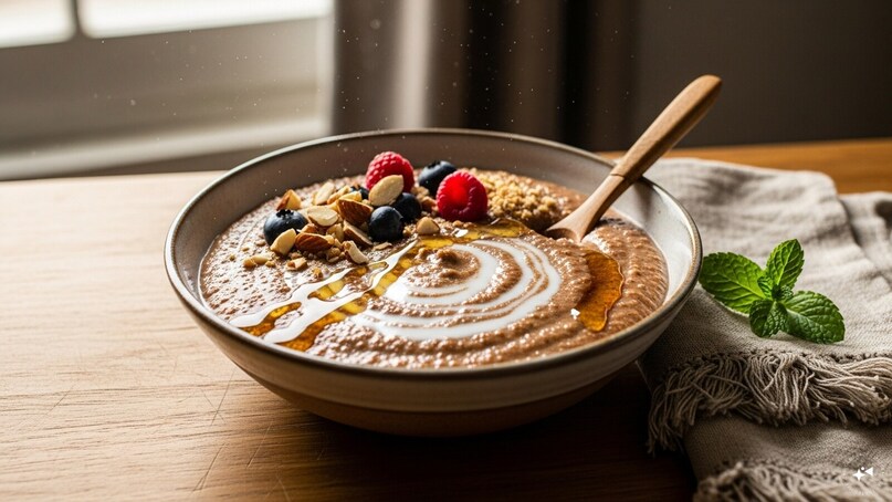 Ragi Porridge: Ragi porridge is soothing and nourishing, perfect for cold mornings. Cooked with water or milk and lightly sweetened or spiced, it keeps you full and warm for hours.