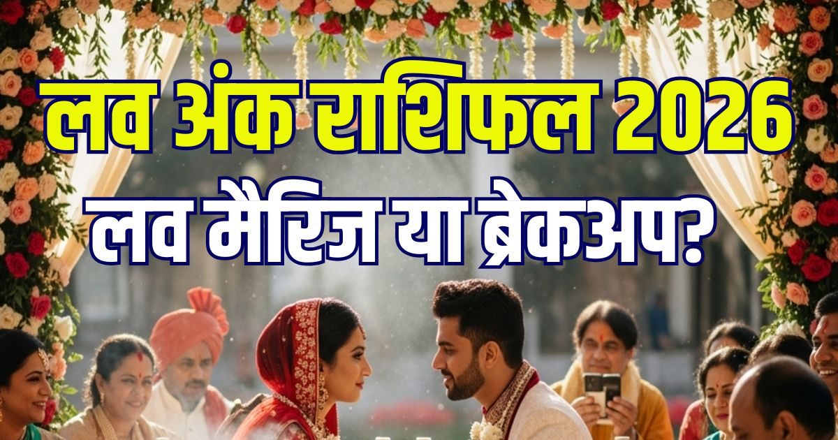 Love Ank Jyotish 2026: नए साल में होगा अरेंज मैरिज, प्रेम विवाह या पार्टनर से ब्रेकअप? जन्मतिथि से जानें कैसा रहेगा 2026