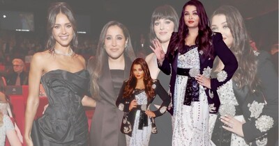 Aishwarya Rai Bachchan Dazzles in Black Blazer, White Gown at Red Sea Film Fest