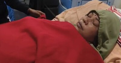 अस्पताल में भर्ती सुमित्रा बघेल. 