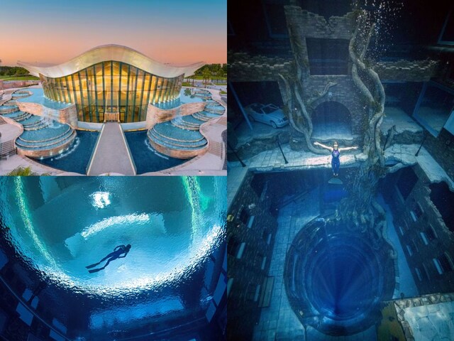 20 मंजिला इमारत जितना गहरा स्विमिंग पूल, अंदर एक रहस्यमयी शहर और कारें।