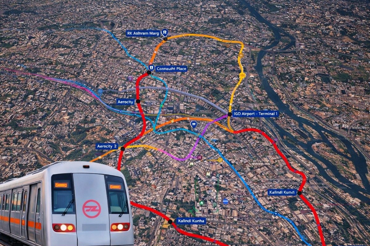 दिल्ली मेट्रो: तीन नए कॉरिडोर मंजूर कहां-कहां से गुजरेगी ट्रेन रूट मैप देखिए