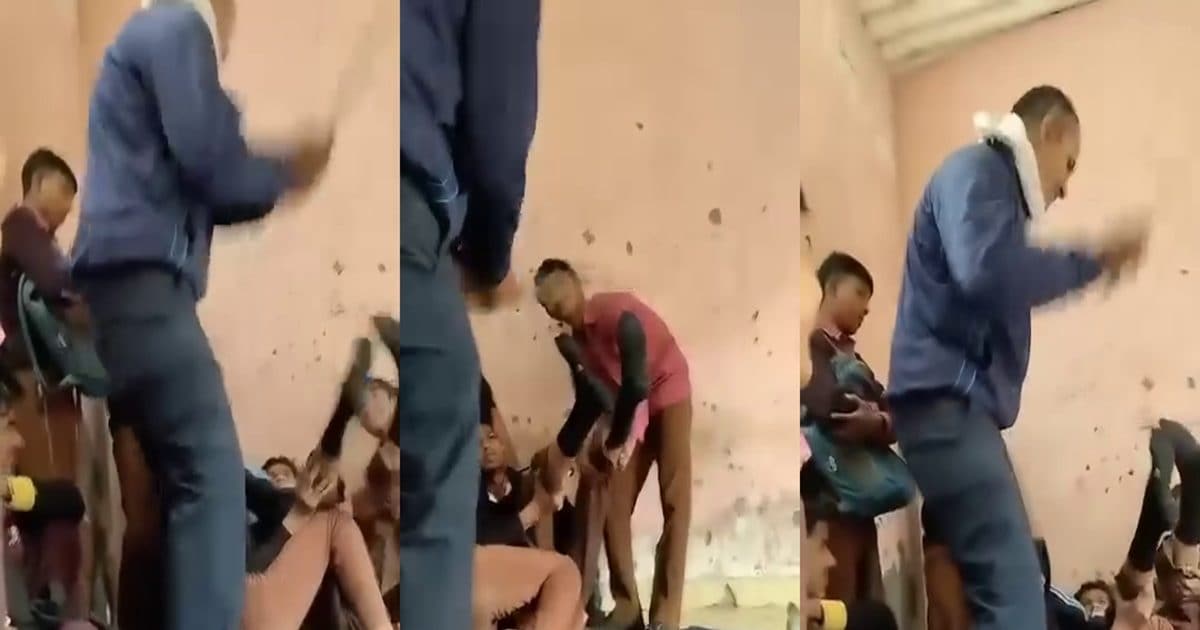 गले में गमछा और हाथों में डंडा, टीचर ने बच्चे को दी ‘तालिबानी सजा!