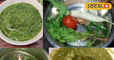 मूली लहसून धनिया चटनी 