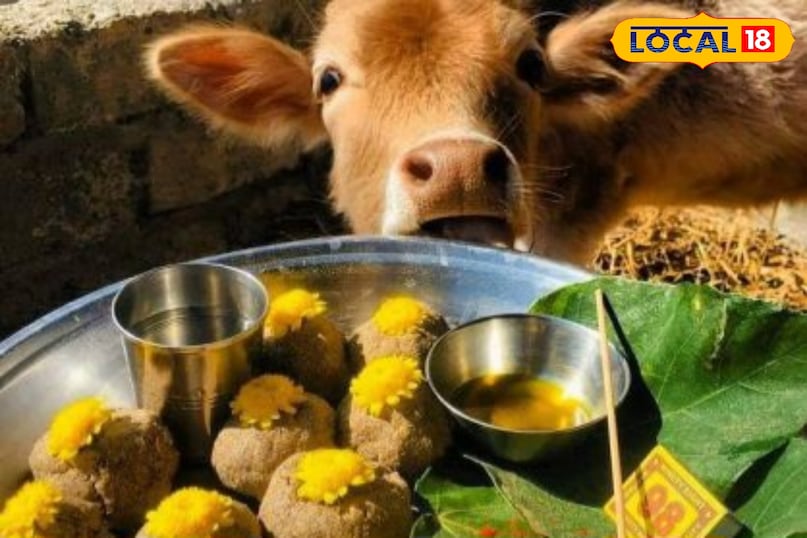 The basic ritual of Badhan Pujan is the naming ceremony of a newborn animal.