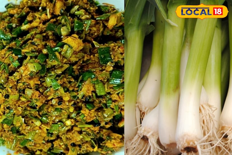 लहसुन का साग 