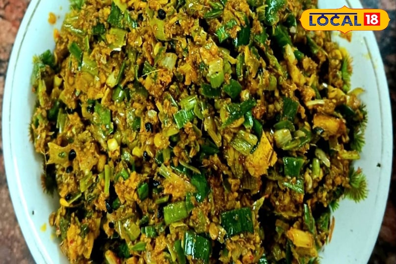 लहसुन का साग 