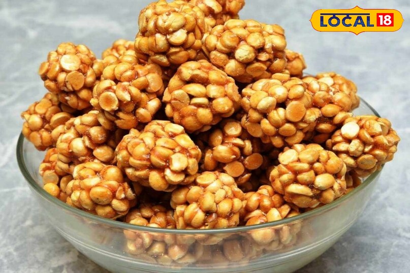 roasted gram with jaggery roasted gram with jaggery