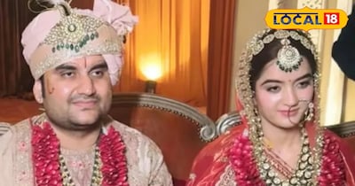 जयपुर के ताम आमेर होटल में सम्पन्न हुई कथावाचक इंद्रेश उपाध्याय की शादी।