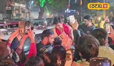 शाही अंदाज में हुआ कथा वाचक इंद्रेश और शिप्रा का स्वागत <br><br>