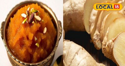 घर पर बनाते ठंड मे अदरक का हलवा