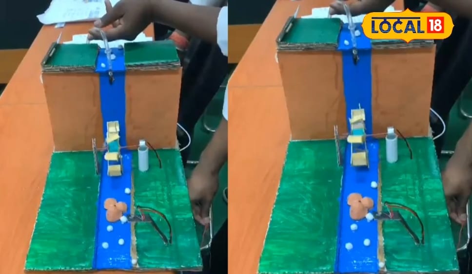 सीतामढ़ी एसआईटी कॉलेज के छात्र ने बनाया सस्ता हाइड्रोइलेक्ट्र वर्किंग मॉडल