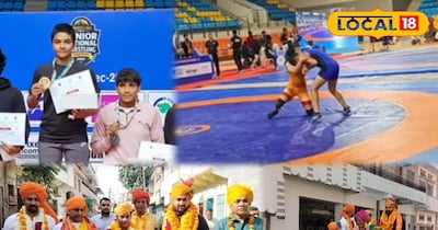 गोल्ड मेडल के साथ अंजलि कच्छावा