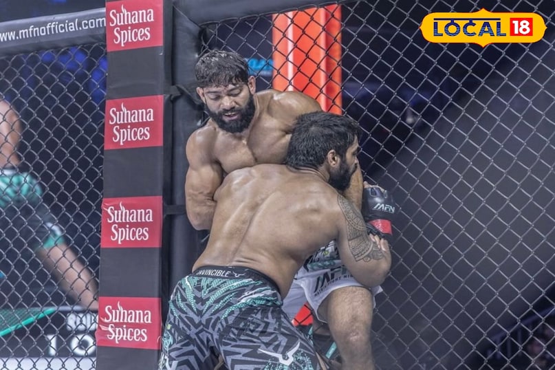 CFN-37 में जीत के बाद रिंग में श्यामानंद