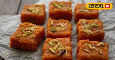 गाजर की स्वादिष्ट बर्फी